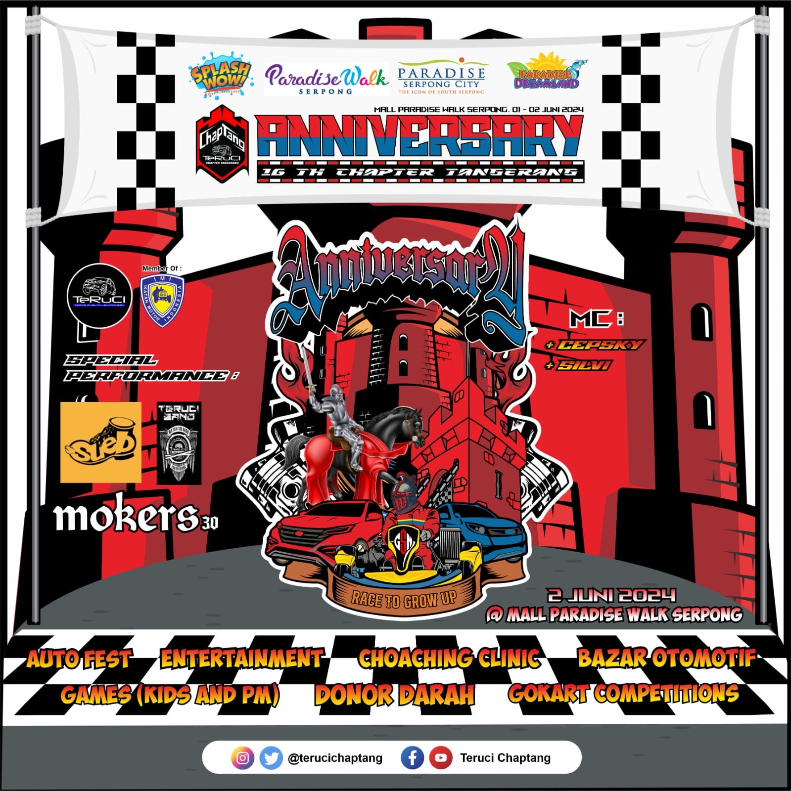 TeRuCI Chapter Tangerang Akan Merayakan Anniversary Ke 16 di Mall Paradise Walk Serpong 1 IMG 20240506 WA0013